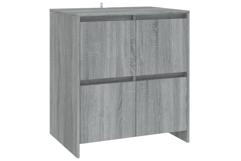 beBasic Skänk 3 delar grå sonoma-ek konstruerat trä - Förvaring - Förvaringsmöbler - Skänkar & sideboards