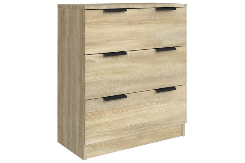 beBasic Skänk 3 delar sonoma-ek konstruerat trä - Förvaring - Förvaringsmöbler - Skänkar & sideboards