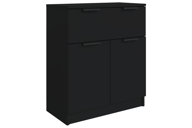 beBasic Skänk 3 delar svart konstruerat trä - Förvaring - Förvaringsmöbler - Skänkar & sideboards