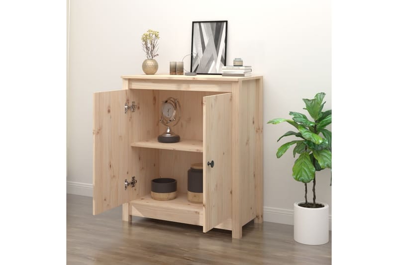 beBasic Skänk 70x35x80 cm massiv furu - Förvaring - Förvaringsmöbler - Skänkar & sideboards