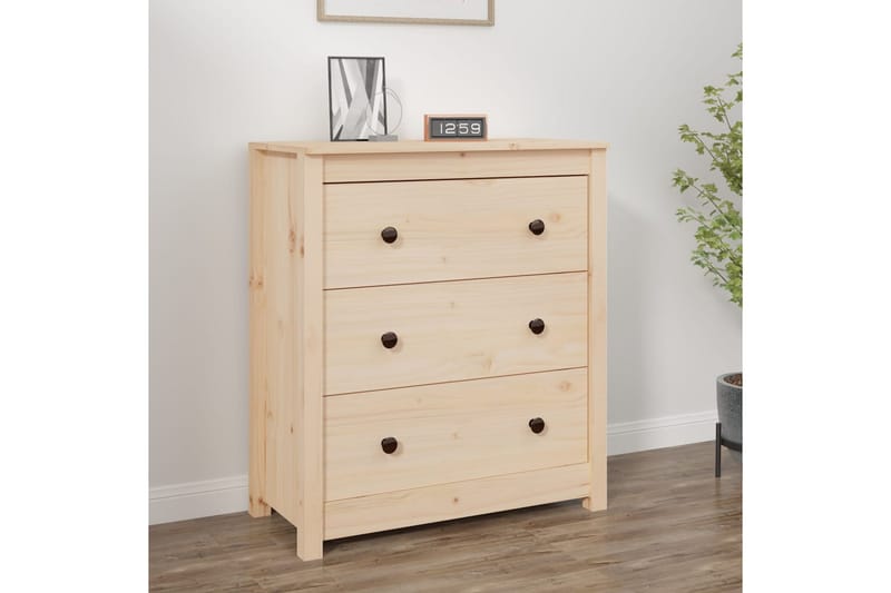 beBasic Skänk 70x35x80 cm massiv furu - Förvaring - Förvaringsmöbler - Skänkar & sideboards