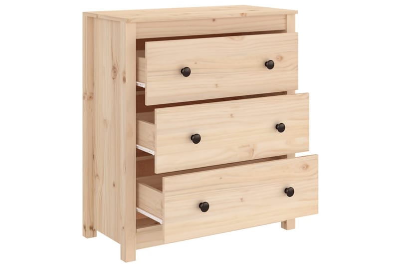beBasic Skänk 70x35x80 cm massiv furu - Förvaring - Förvaringsmöbler - Skänkar & sideboards