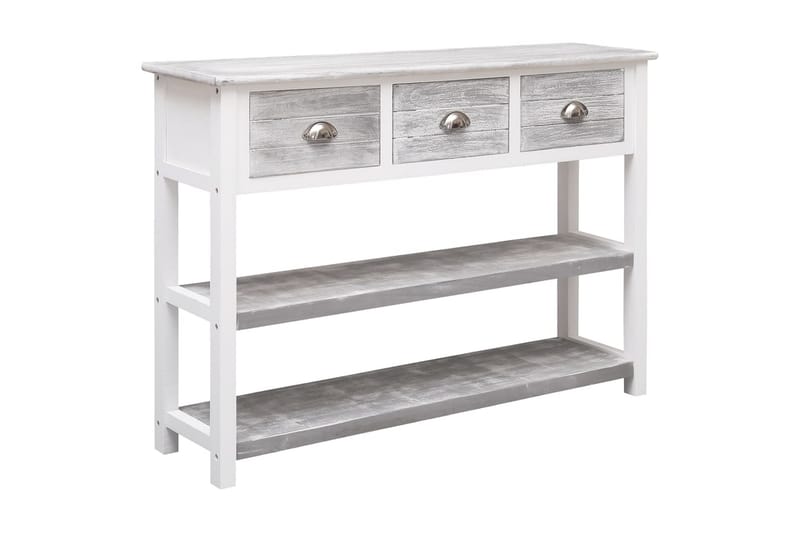 beBasic Skänk antikgrå 108x30x76 cm massivt kejsarträ - Förvaring - Förvaringsmöbler - Skänkar & sideboards