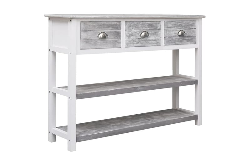 beBasic Skänk antikgrå 108x30x76 cm massivt kejsarträ - Förvaring - Förvaringsmöbler - Skänkar & sideboards