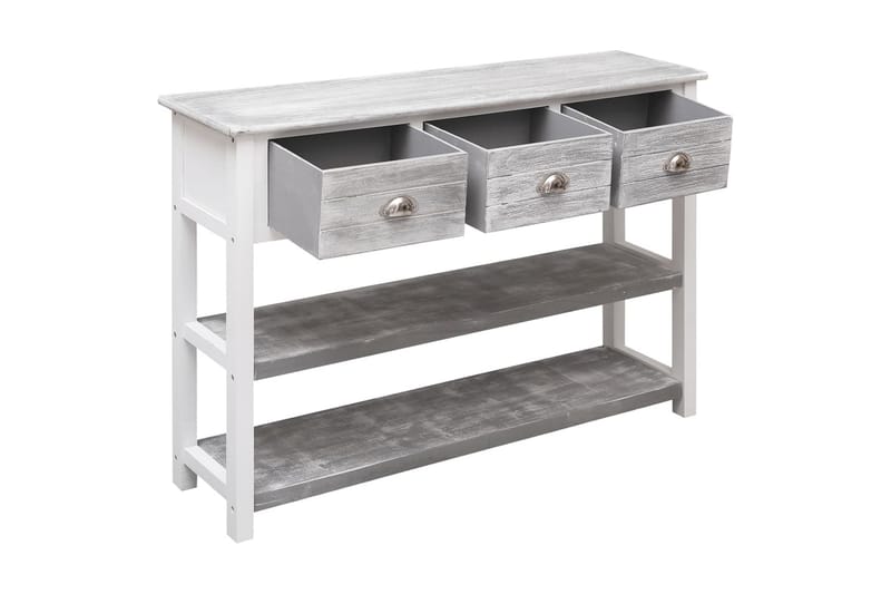 beBasic Skänk antikgrå 108x30x76 cm massivt kejsarträ - Förvaring - Förvaringsmöbler - Skänkar & sideboards