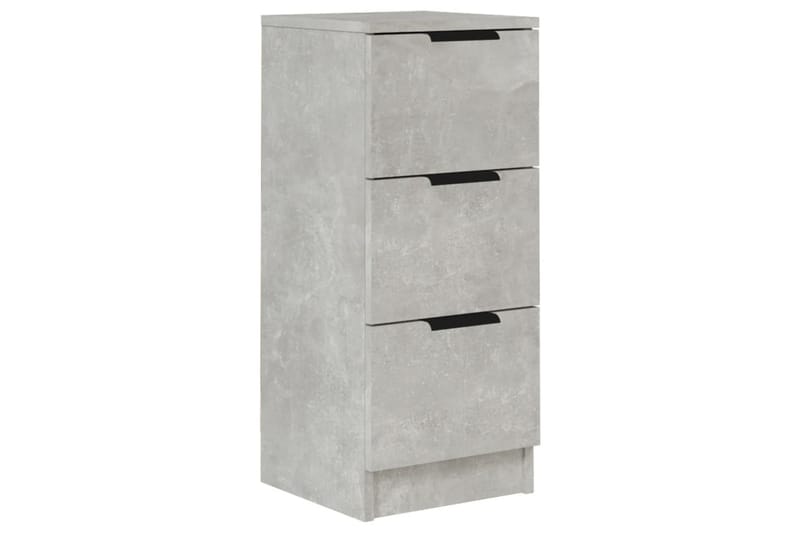 beBasic Skänk betonggrå 30x30x70 cm konstruerat trä - Förvaring - Förvaringsmöbler - Skänkar & sideboards