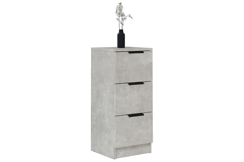 beBasic Skänk betonggrå 30x30x70 cm konstruerat trä - Förvaring - Förvaringsmöbler - Skänkar & sideboards