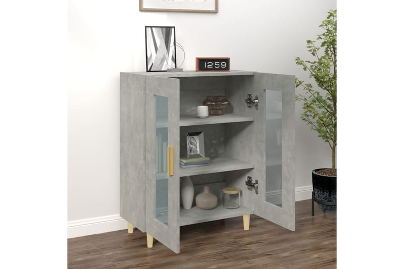 beBasic Skänk betonggrå 69,5x34x90 cm konstruerat trä - Förvaring - Förvaringsmöbler - Skänkar & sideboards