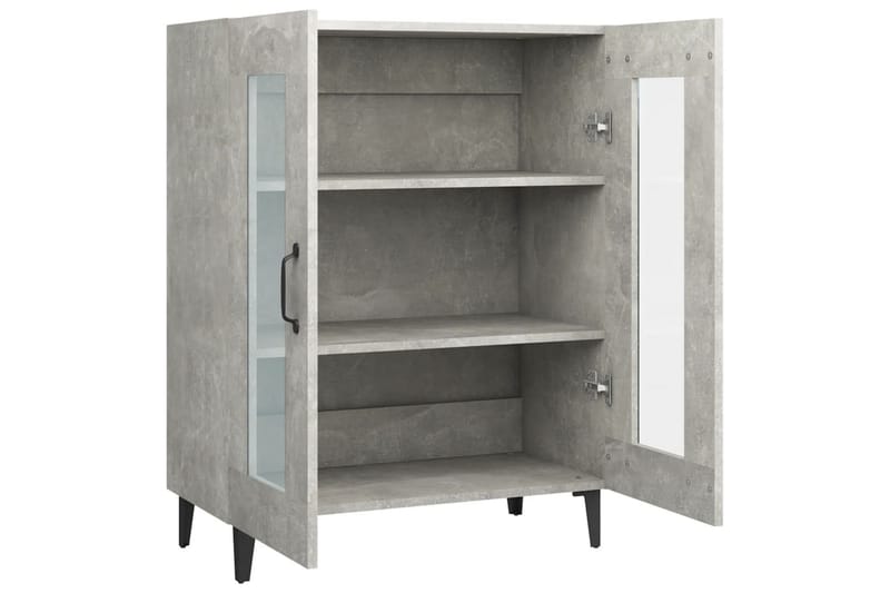 beBasic Skänk betonggrå 69,5x34x90 cm konstruerat trä - Förvaring - Förvaringsmöbler - Skänkar & sideboards