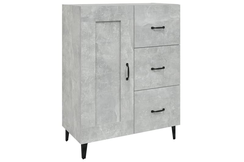 beBasic Skänk betonggrå 69,5x34x90 cm konstruerat trä - Förvaring - Förvaringsmöbler - Skänkar & sideboards