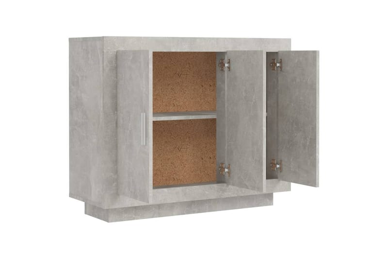 beBasic Skänk betonggrå 92x35x75 cm konstruerat trä - Förvaring - Förvaringsmöbler - Skänkar & sideboards