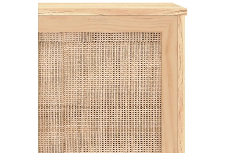 beBasic Skänk brun 105x30x60 cm massiv furu och naturlig rotting - Förvaring - Förvaringsmöbler - Skänkar & sideboards