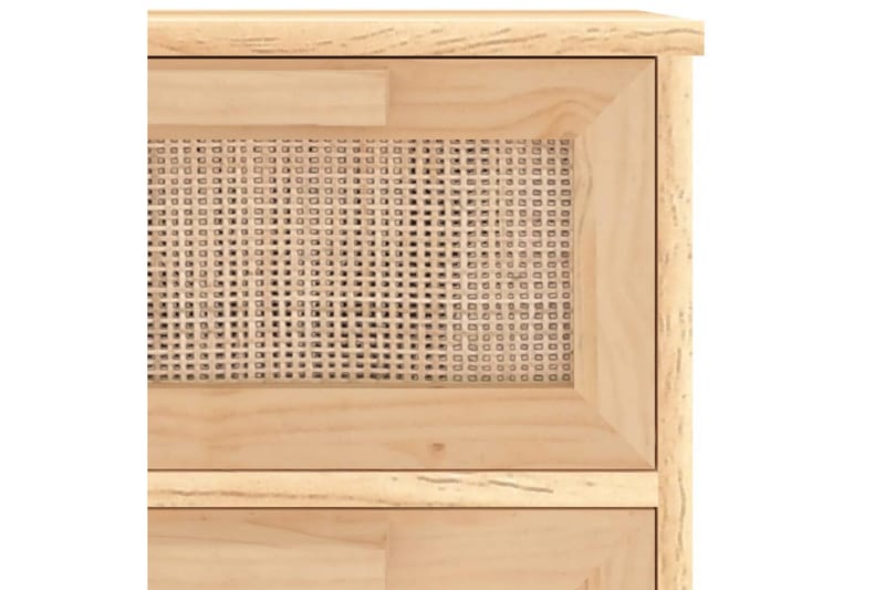 beBasic Skänk brun 40x30x90 cm massiv furu och naturlig rotting - Förvaring - Förvaringsmöbler - Skänkar & sideboards