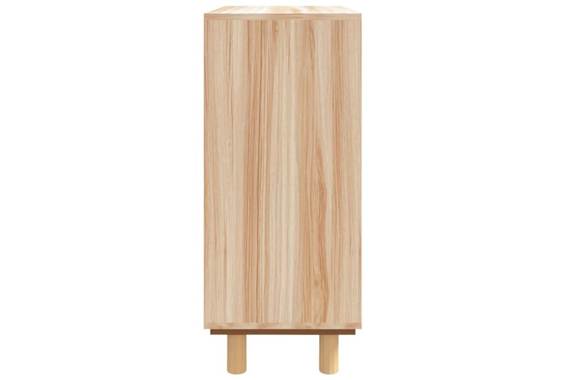 beBasic Skänk brun 60x30x70 cm massiv furu och naturlig rotting - Förvaring - Förvaringsmöbler - Skänkar & sideboards
