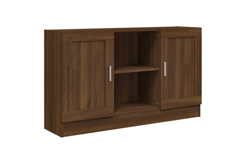 beBasic Skänk brun ek 120x30,5x70 cm konstruerat trä - Skänkar & sideboards