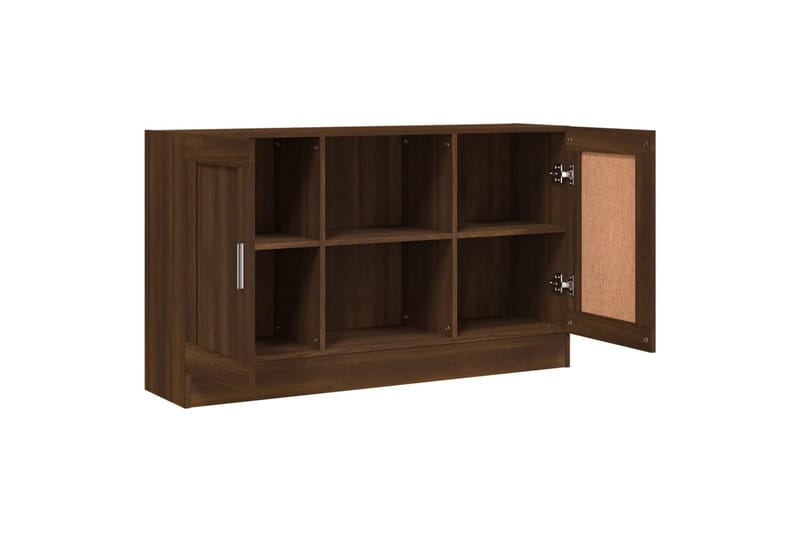 beBasic Skänk brun ek 120x30,5x70 cm konstruerat trä - Förvaring - Förvaringsmöbler - Skänkar & sideboards