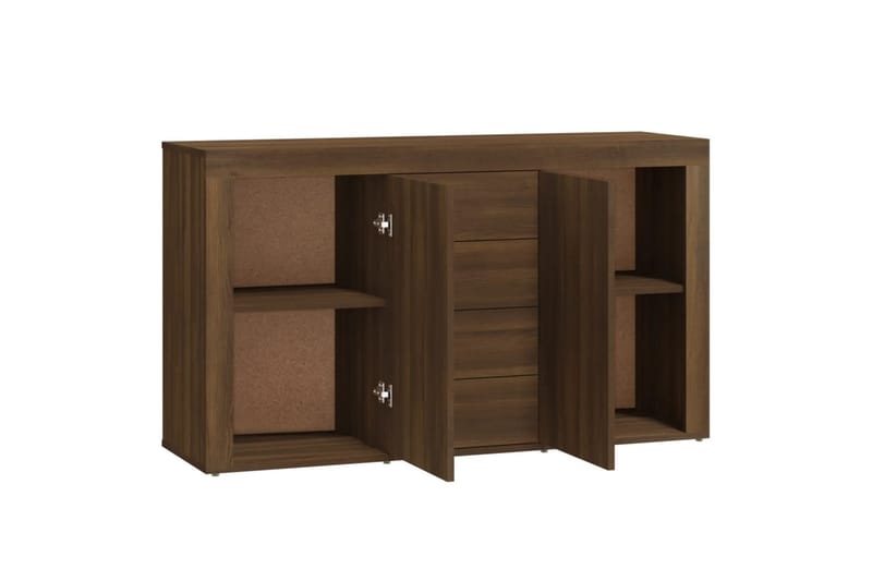 beBasic Skänk brun ek 120x36x69 cm konstruerat trä - Förvaring - Förvaringsmöbler - Skänkar & sideboards