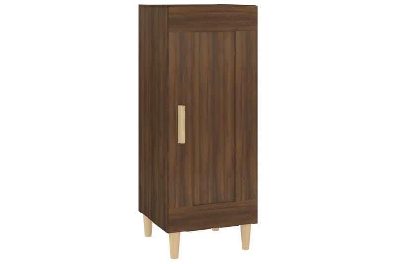 beBasic Skänk brun ek 34,5x34x90 cm konstruerat trä - Förvaring - Förvaringsmöbler - Skänkar & sideboards