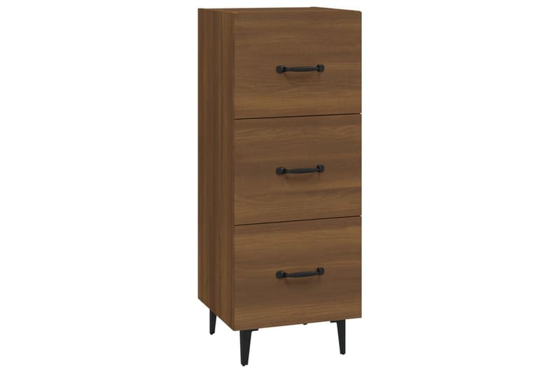 beBasic Skänk brun ek 34,5x34x90 cm konstruerat trä - Skänkar & sideboards