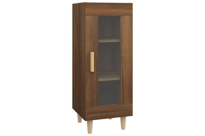 beBasic Skänk brun ek 34,5x34x90 cm konstruerat trä - Förvaring - Förvaringsmöbler - Skänkar & sideboards