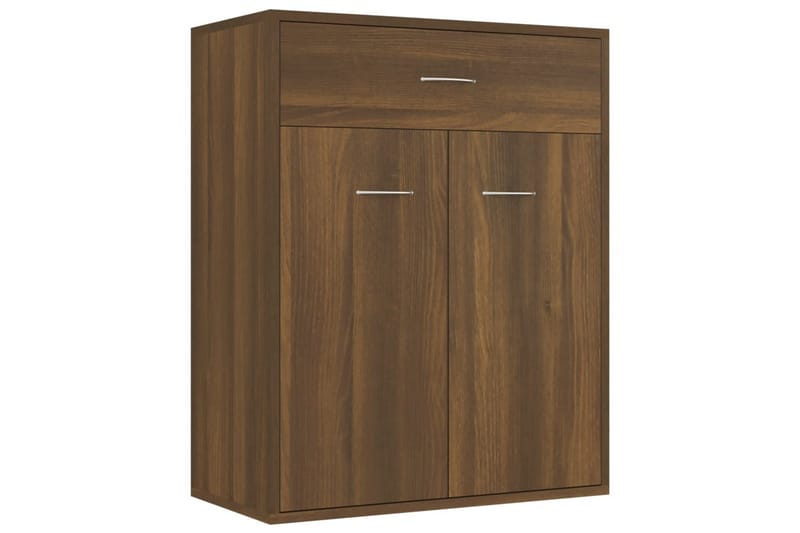 beBasic Skänk brun ek 60x30x75 cm konstruerat trä - Förvaring - Förvaringsmöbler - Skänkar & sideboards