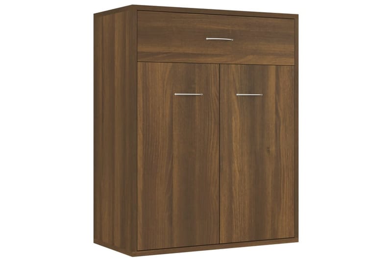 beBasic Skänk brun ek 60x30x75 cm konstruerat trä - Skänkar & sideboards