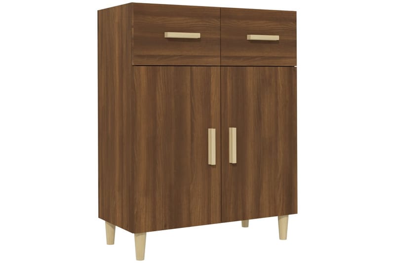 beBasic Skänk brun ek 69,5x34x89 cm konstruerat trä - Förvaring - Förvaringsmöbler - Skänkar & sideboards
