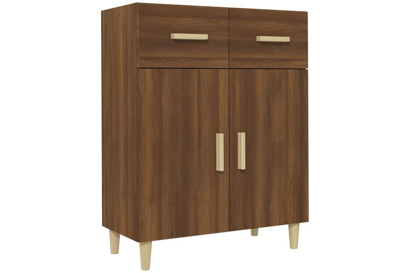 beBasic Skänk brun ek 69,5x34x89 cm konstruerat trä - Skänkar & sideboards