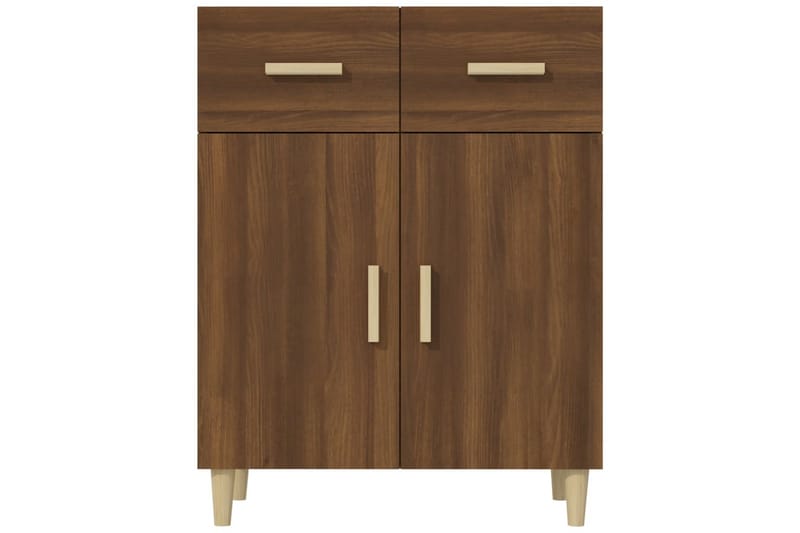 beBasic Skänk brun ek 69,5x34x89 cm konstruerat trä - Skänkar & sideboards