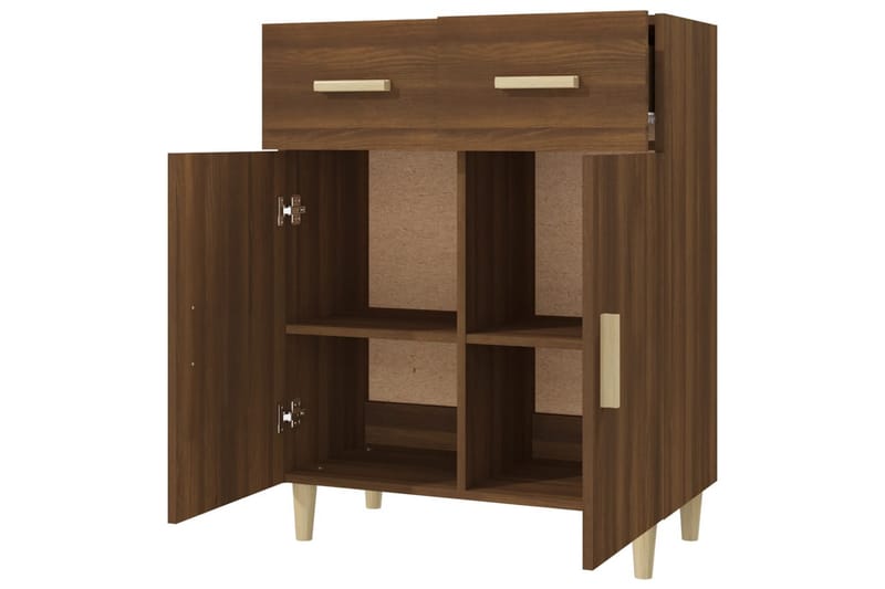 beBasic Skänk brun ek 69,5x34x89 cm konstruerat trä - Skänkar & sideboards