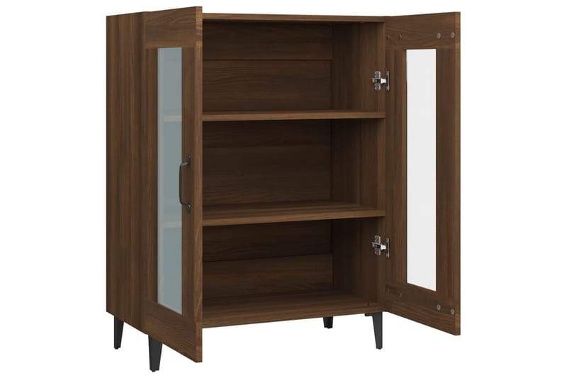 beBasic Skänk brun ek 69,5x34x90 cm konstruerat trä - Förvaring - Förvaringsmöbler - Skänkar & sideboards