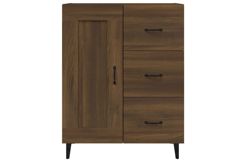 beBasic Skänk brun ek 69,5x34x90 cm konstruerat trä - Förvaring - Förvaringsmöbler - Skänkar & sideboards