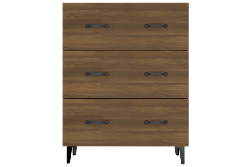 beBasic Skänk brun ek 69,5x34x90 cm konstruerat trä - Förvaring - Förvaringsmöbler - Skänkar & sideboards