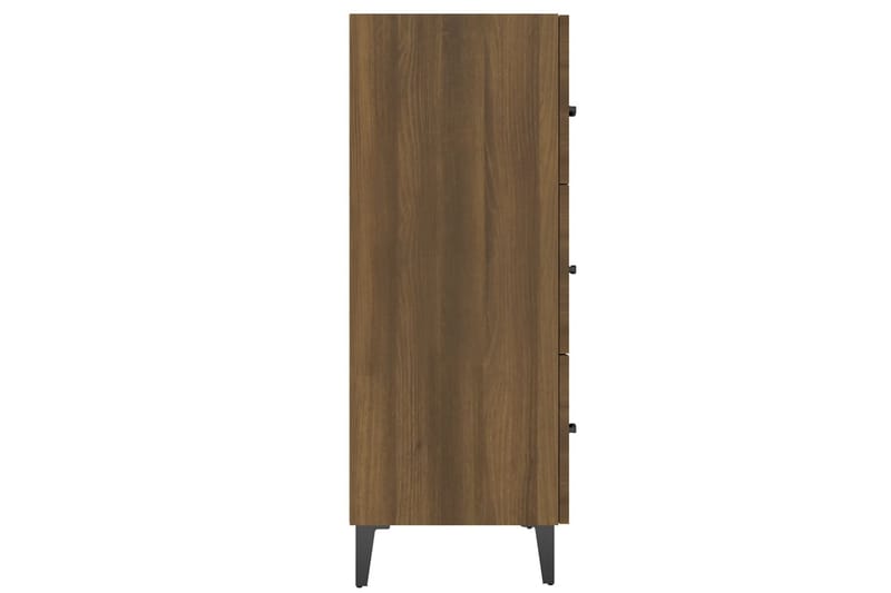 beBasic Skänk brun ek 69,5x34x90 cm konstruerat trä - Skänkar & sideboards