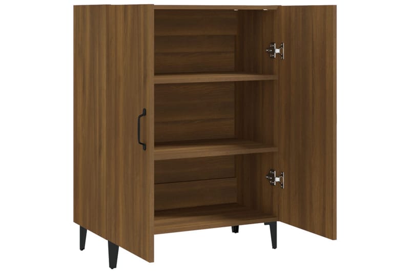 beBasic Skänk brun ek 70x34x90 cm konstruerat trä - Förvaring - Förvaringsmöbler - Skänkar & sideboards