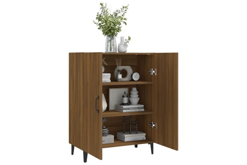 beBasic Skänk brun ek 70x34x90 cm konstruerat trä - Skänkar & sideboards