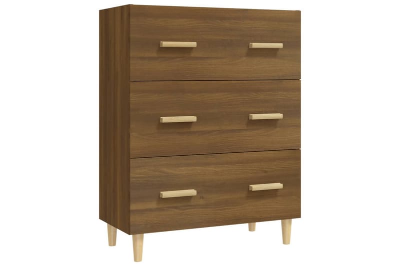 beBasic Skänk brun ek 70x34x90 cm konstruerat trä - Skänkar & sideboards