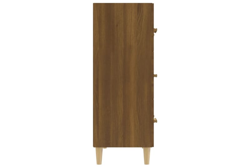 beBasic Skänk brun ek 70x34x90 cm konstruerat trä - Skänkar & sideboards