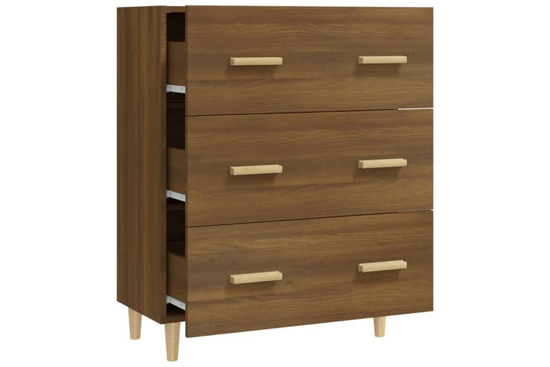 beBasic Skänk brun ek 70x34x90 cm konstruerat trä - Förvaring - Förvaringsmöbler - Skänkar & sideboards