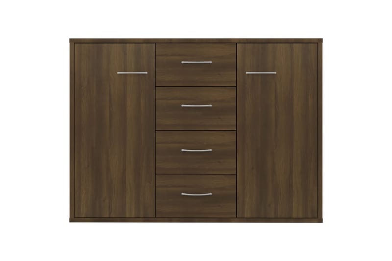 beBasic Skänk brun ek 88x30x65 cm konstruerat trä - Förvaring - Förvaringsmöbler - Skänkar & sideboards
