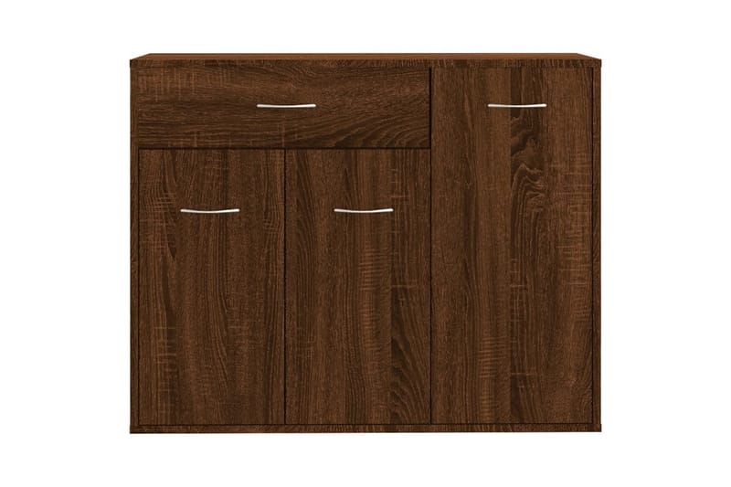 beBasic Skänk brun ek 88x30x70 cm konstruerat trä - Förvaring - Förvaringsmöbler - Skänkar & sideboards