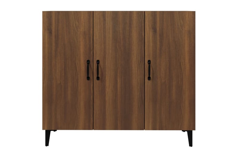 beBasic Skänk brun ek 90x34x80 cm konstruerat trä - Förvaring - Förvaringsmöbler - Skänkar & sideboards