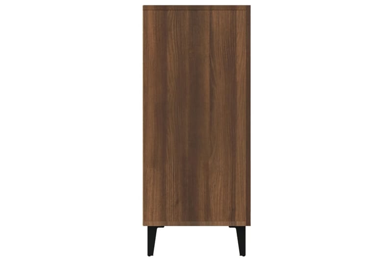 beBasic Skänk brun ek 90x34x80 cm konstruerat trä - Förvaring - Förvaringsmöbler - Skänkar & sideboards