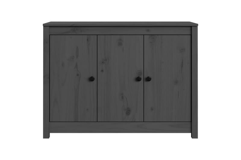 beBasic Skänk grå 100x35x74 cm massiv furu - Förvaring - Förvaringsmöbler - Skänkar & sideboards