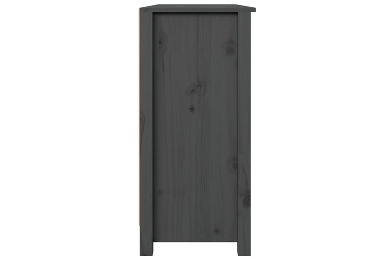 beBasic Skänk grå 100x35x74 cm massiv furu - Förvaring - Förvaringsmöbler - Skänkar & sideboards
