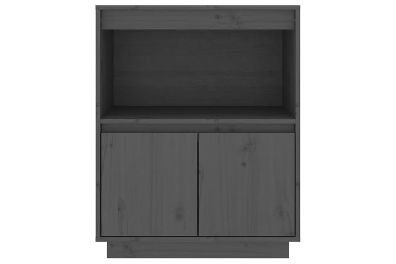 beBasic Skänk grå 60x34x75 cm massiv furu - Förvaring - Förvaringsmöbler - Skänkar & sideboards