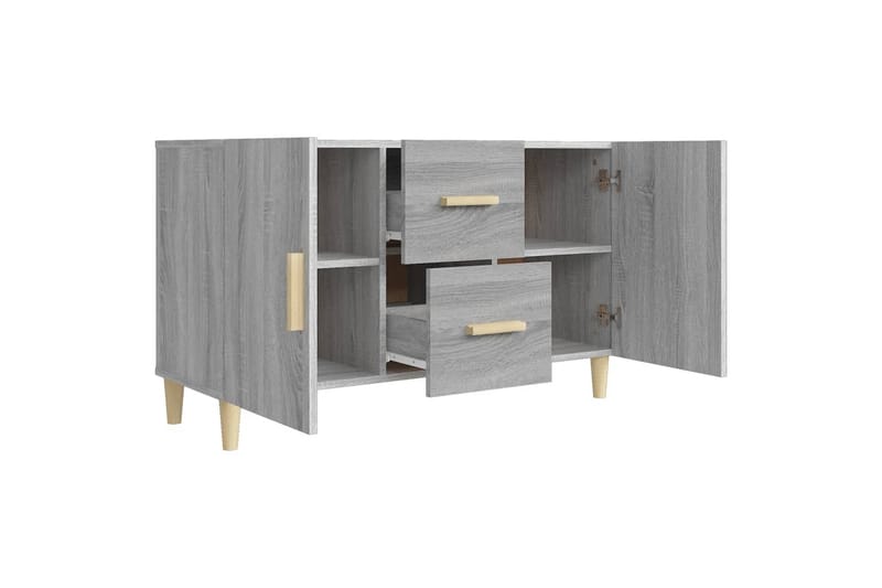 beBasic Skänk grå sonoma 100x36x60 cm konstruerat trä - Förvaring - Förvaringsmöbler - Skänkar & sideboards