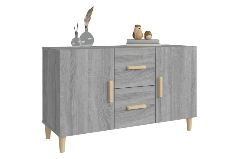 beBasic Skänk grå sonoma 100x36x60 cm konstruerat trä - Förvaring - Förvaringsmöbler - Skänkar & sideboards