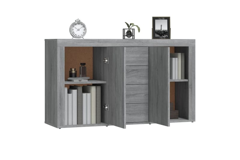 beBasic Skänk grå sonoma 120x36x69 cm konstruerat trä - Förvaring - Förvaringsmöbler - Skänkar & sideboards