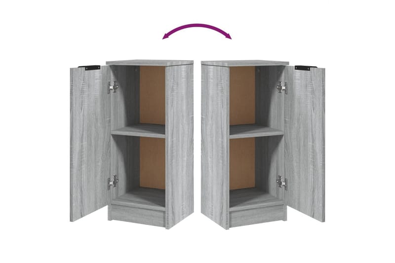 beBasic Skänk grå sonoma 30x30x70 cm konstruerat trä - Förvaring - Förvaringsmöbler - Skänkar & sideboards
